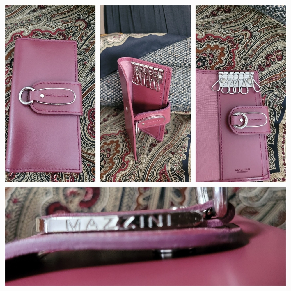 Mazzini ITALY  Leather Key Holder / NEW